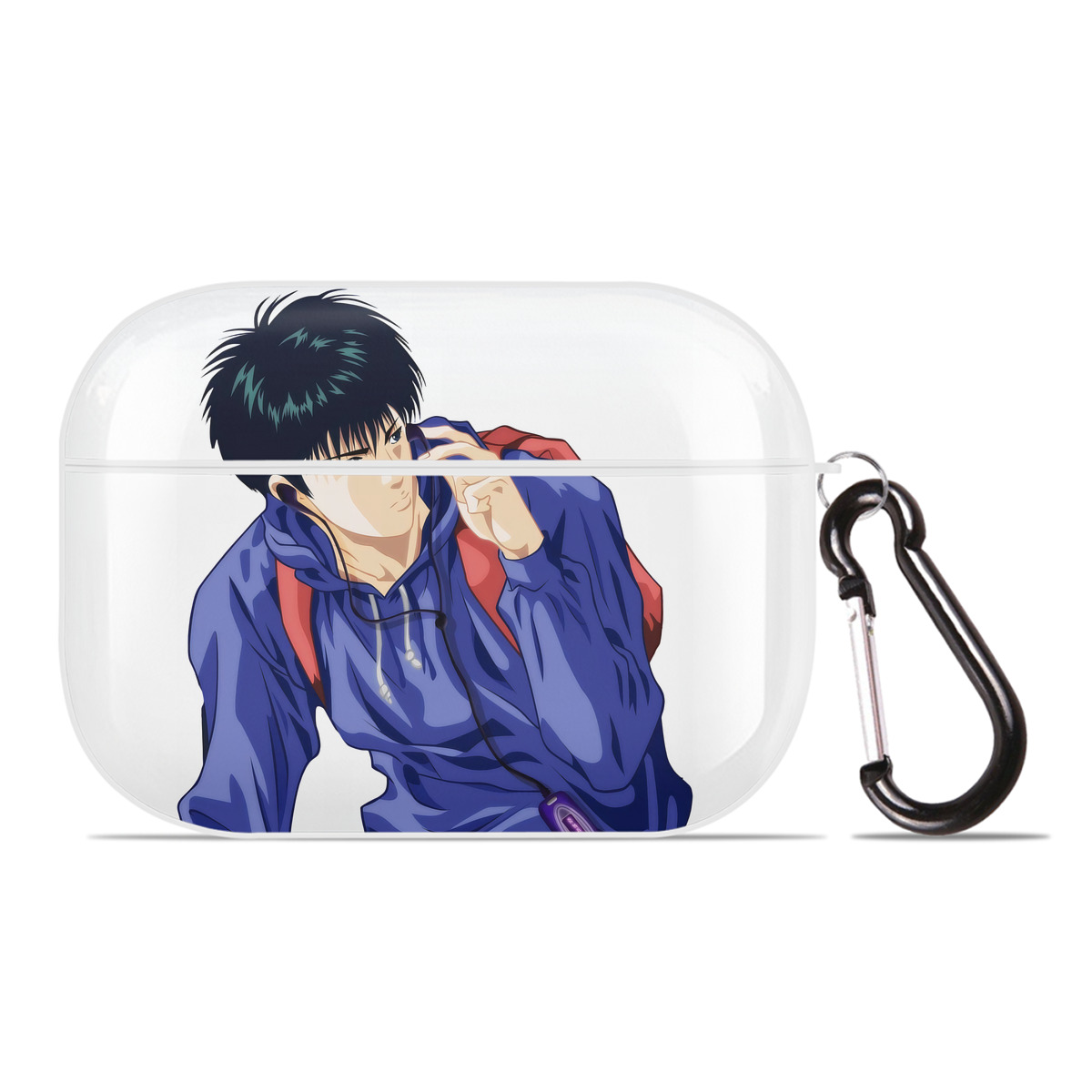 （画像用） SLAM DUNK／スラムダンク 【AirPods Pro用】ハードシェル保護ケース 耐衝撃・防指紋・カラビナ付き商品仕様