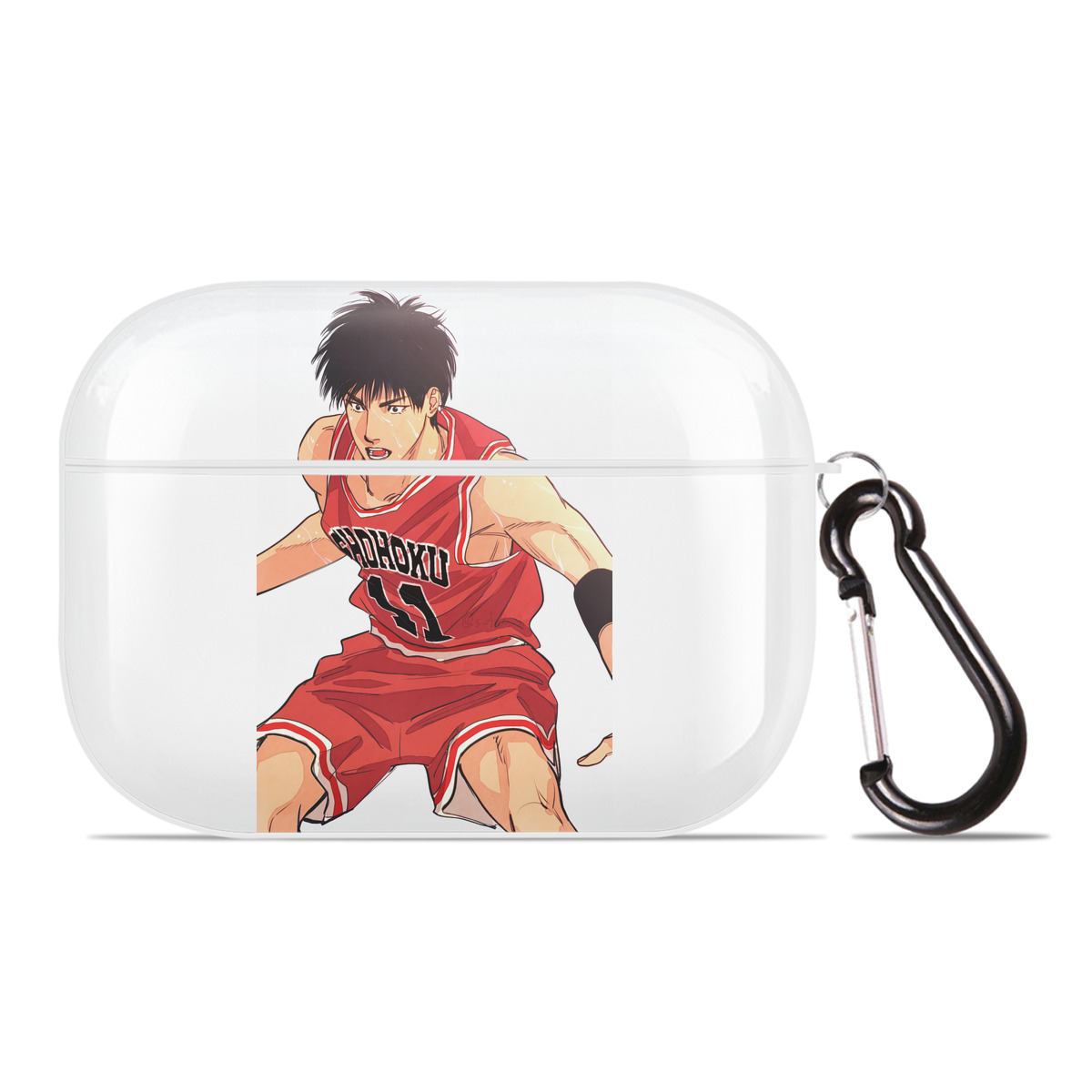 （画像用） SLAM DUNK／スラムダンク 【AirPods Pro用】ハードシェル保護ケース 耐衝撃・防指紋・カラビナ付き商品仕様