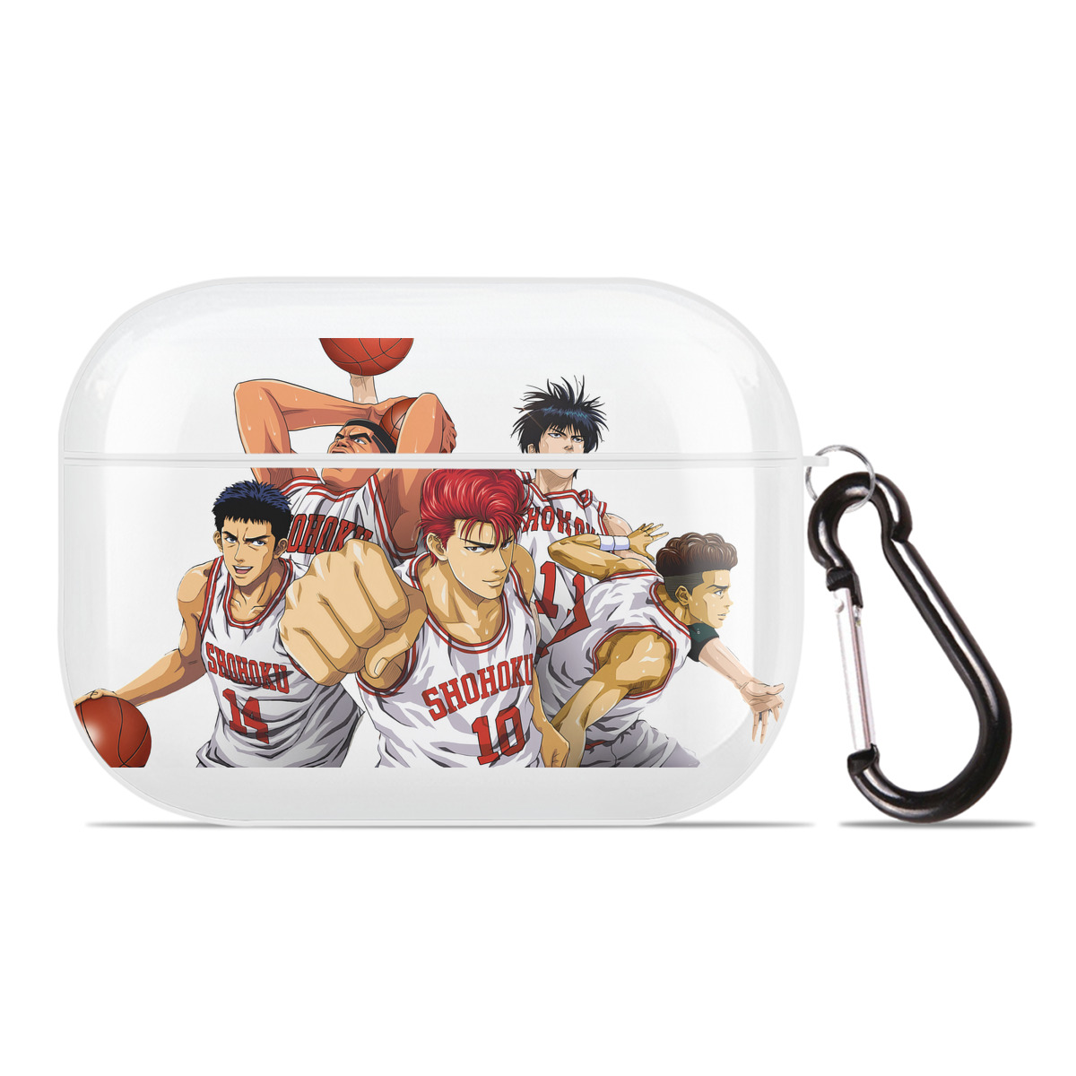 （画像用） SLAM DUNK／スラムダンク 【AirPods Pro用】ハードシェル保護ケース 耐衝撃・防指紋・カラビナ付き商品仕様