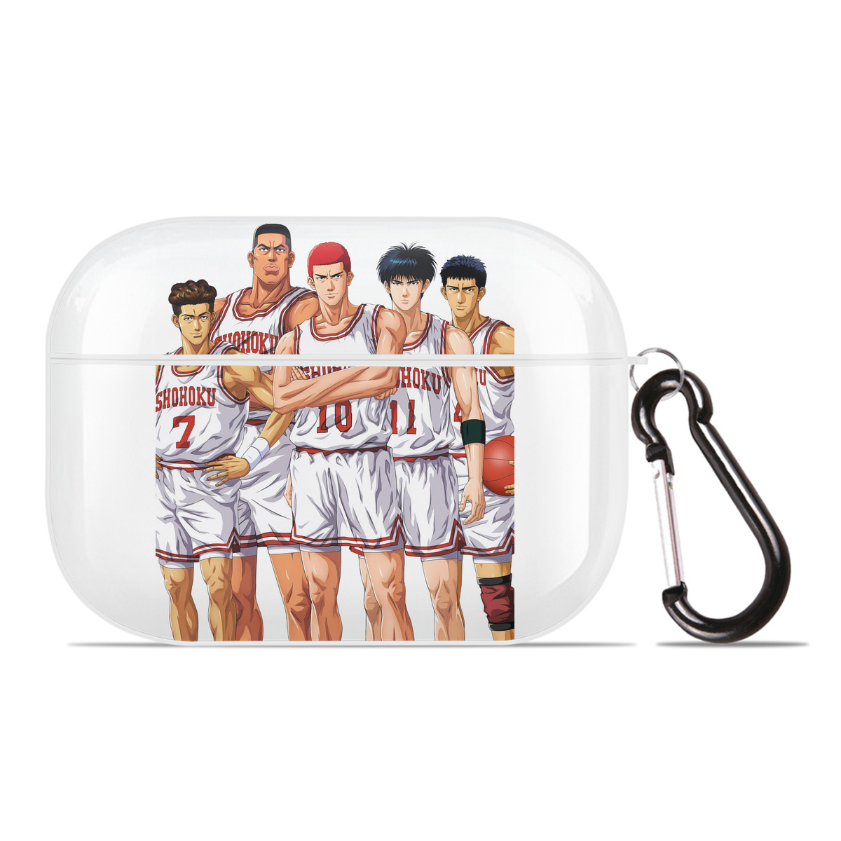 （画像用） SLAM DUNK／スラムダンク 【AirPods Pro用】ハードシェル保護ケース 耐衝撃・防指紋・カラビナ付き商品仕様