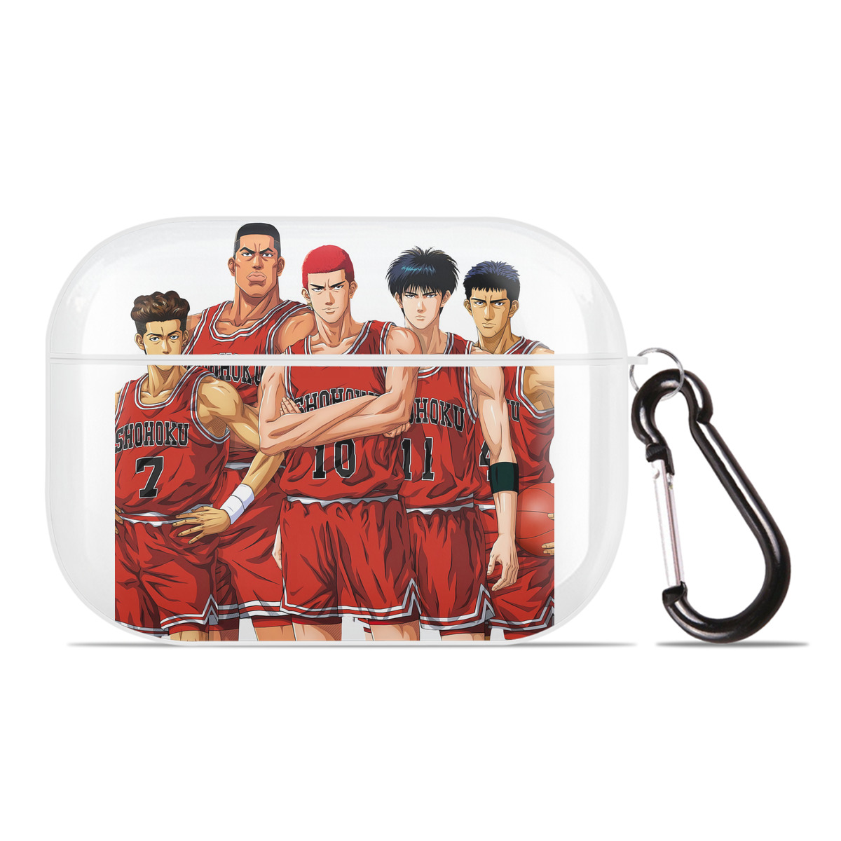 （画像用） SLAM DUNK／スラムダンク 【AirPods Pro用】ハードシェル保護ケース 耐衝撃・防指紋・カラビナ付き商品仕様