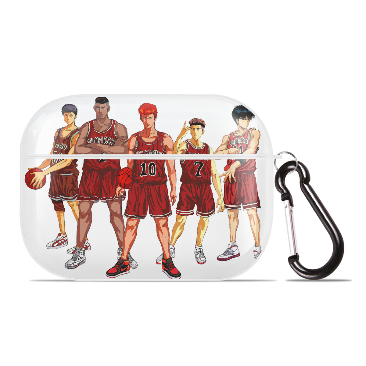 （画像用） SLAM DUNK／スラムダンク 【AirPods Pro用】ハードシェル保護ケース 耐衝撃・防指紋・カラビナ付き商品仕様