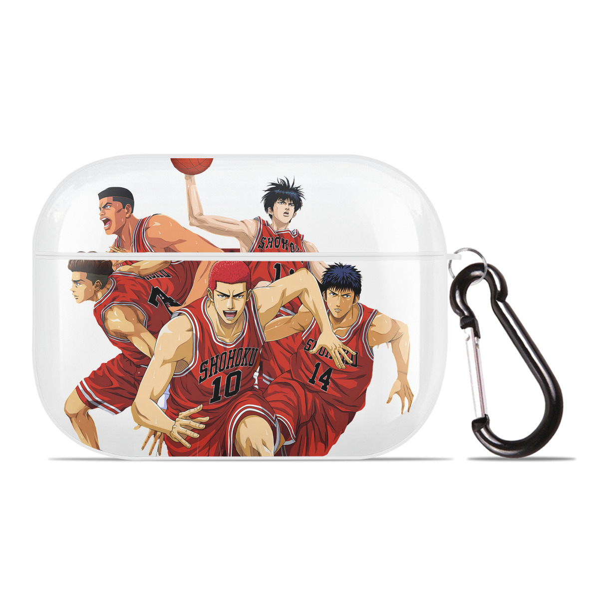 （画像用） SLAM DUNK／スラムダンク 【AirPods Pro用】ハードシェル保護ケース 耐衝撃・防指紋・カラビナ付き商品仕様