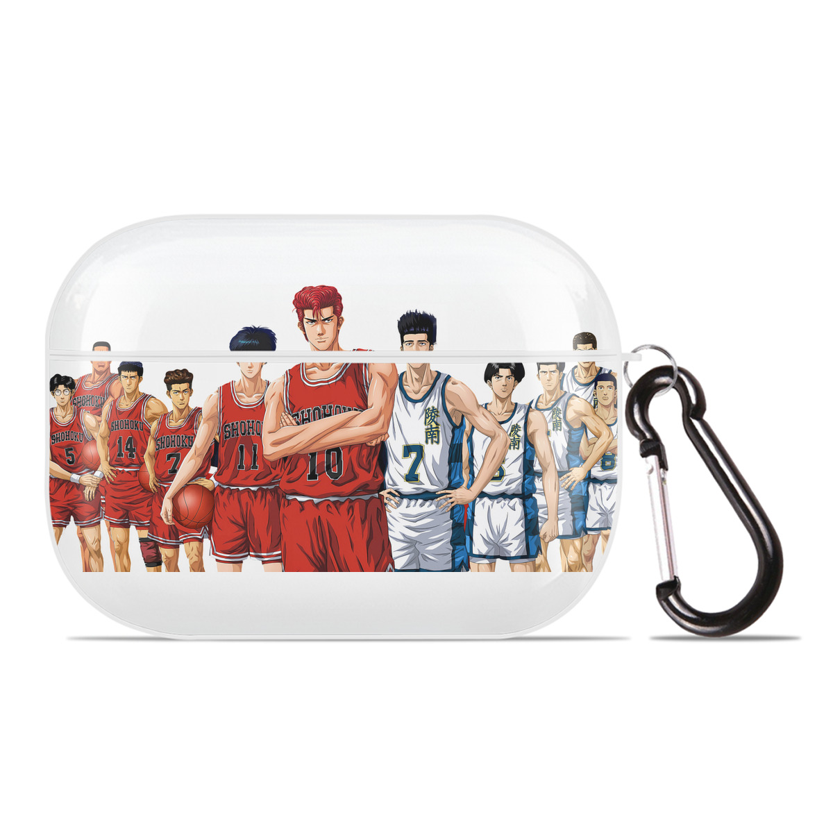 （画像用） SLAM DUNK／スラムダンク 【AirPods Pro用】ハードシェル保護ケース 耐衝撃・防指紋・カラビナ付き商品仕様