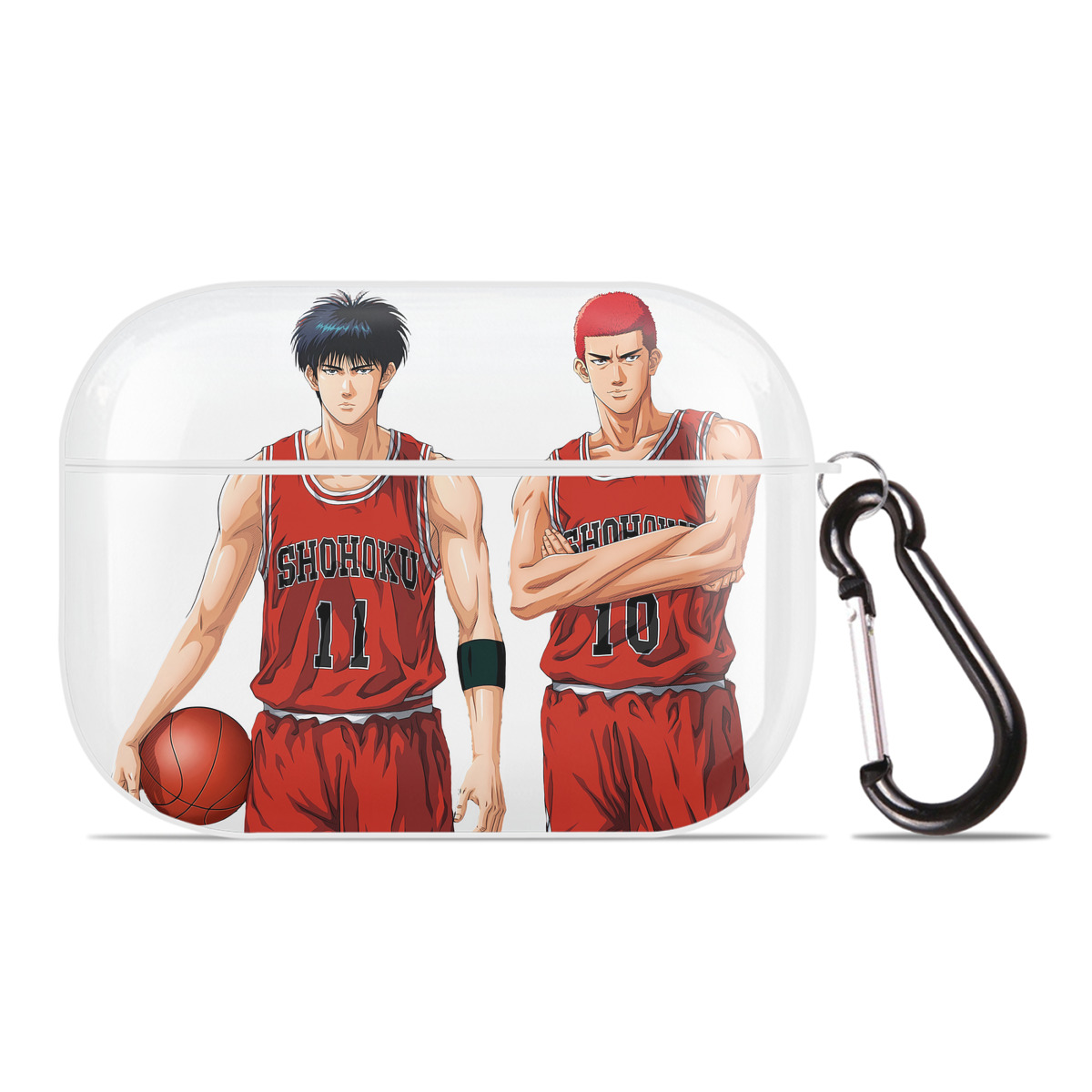 （画像用） SLAM DUNK／スラムダンク 【AirPods Pro用】ハードシェル保護ケース 耐衝撃・防指紋・カラビナ付き商品仕様