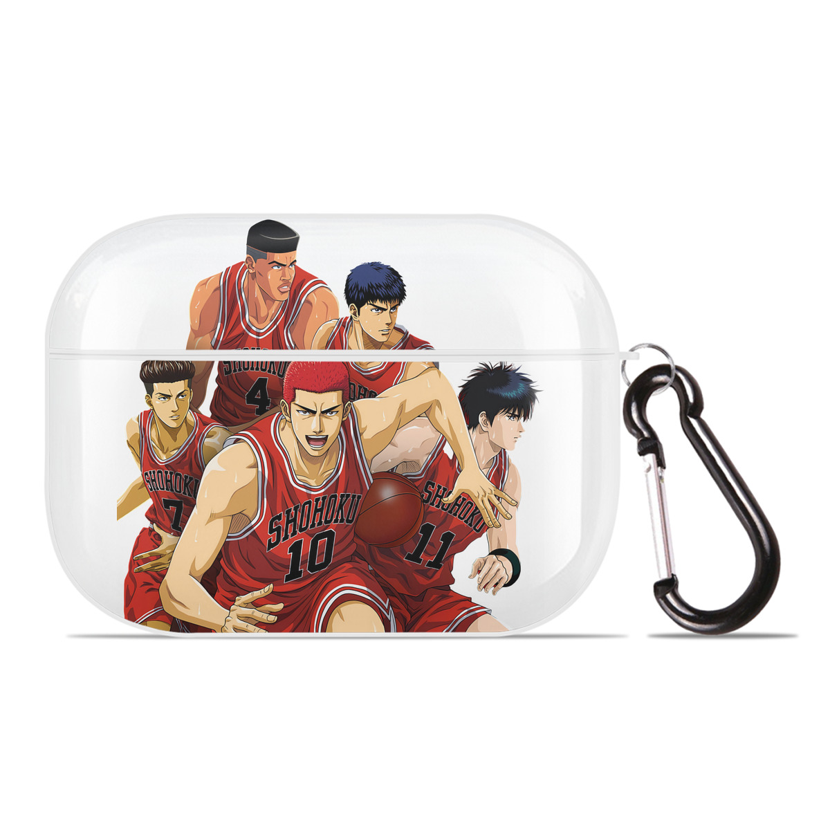 （画像用） SLAM DUNK／スラムダンク 【AirPods Pro用】ハードシェル保護ケース 耐衝撃・防指紋・カラビナ付き商品仕様