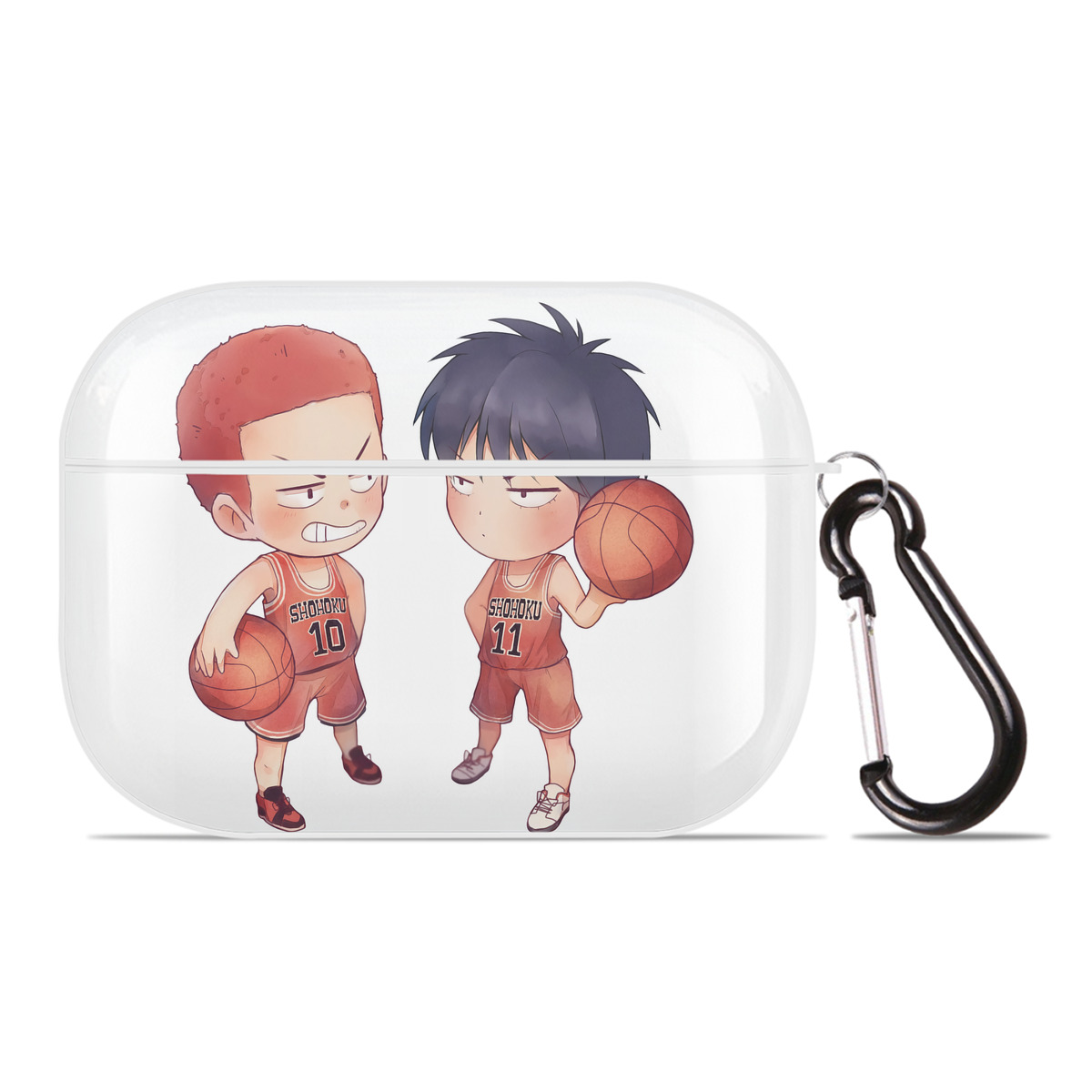 （画像用） SLAM DUNK／スラムダンク 【AirPods Pro用】ハードシェル保護ケース 耐衝撃・防指紋・カラビナ付き商品仕様
