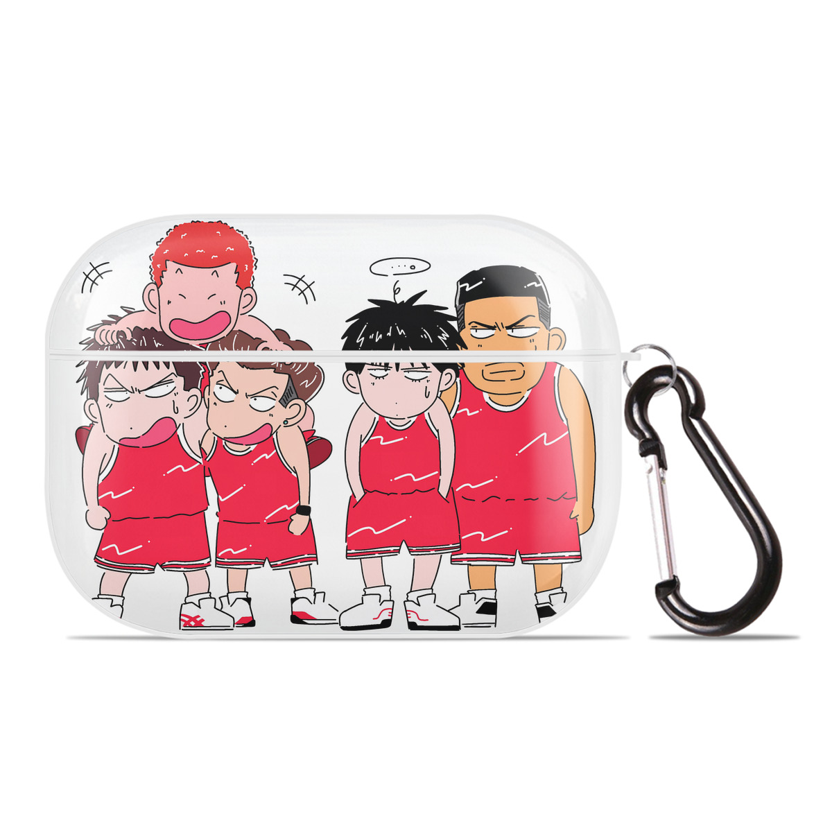 （画像用） SLAM DUNK／スラムダンク 【AirPods Pro用】ハードシェル保護ケース 耐衝撃・防指紋・カラビナ付き商品仕様