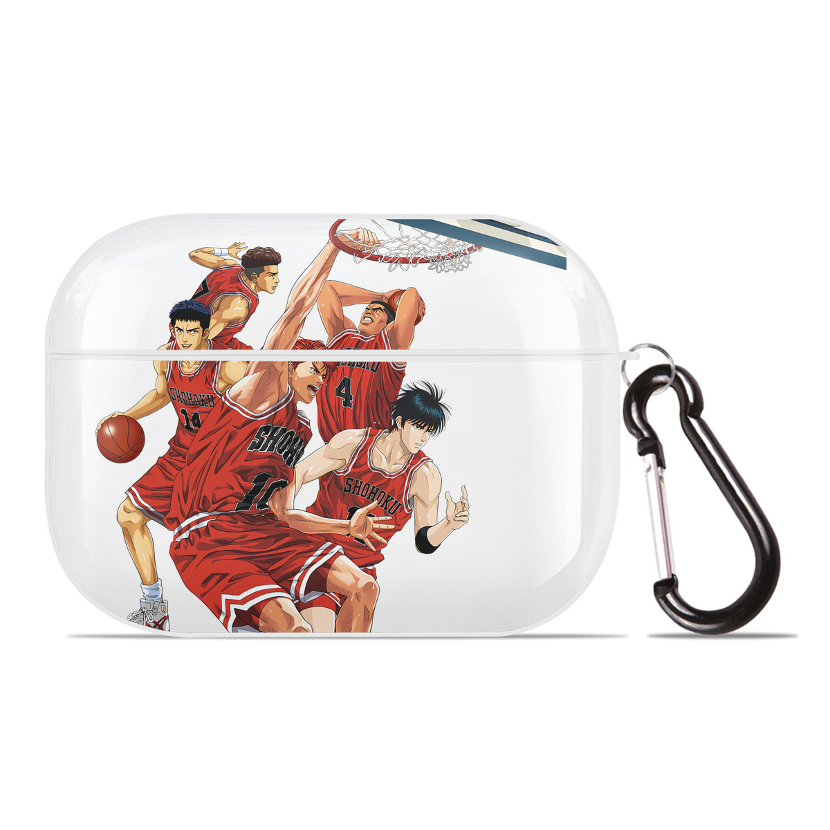 （画像用） SLAM DUNK／スラムダンク 【AirPods Pro用】ハードシェル保護ケース 耐衝撃・防指紋・カラビナ付き商品仕様