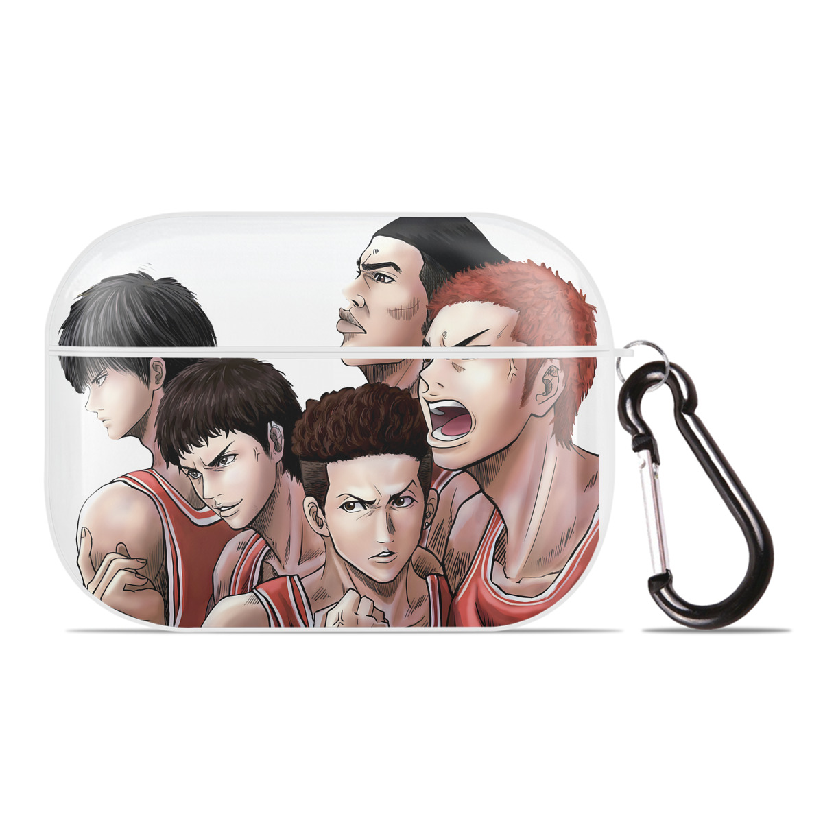 （画像用） SLAM DUNK／スラムダンク 【AirPods Pro用】ハードシェル保護ケース 耐衝撃・防指紋・カラビナ付き商品仕様