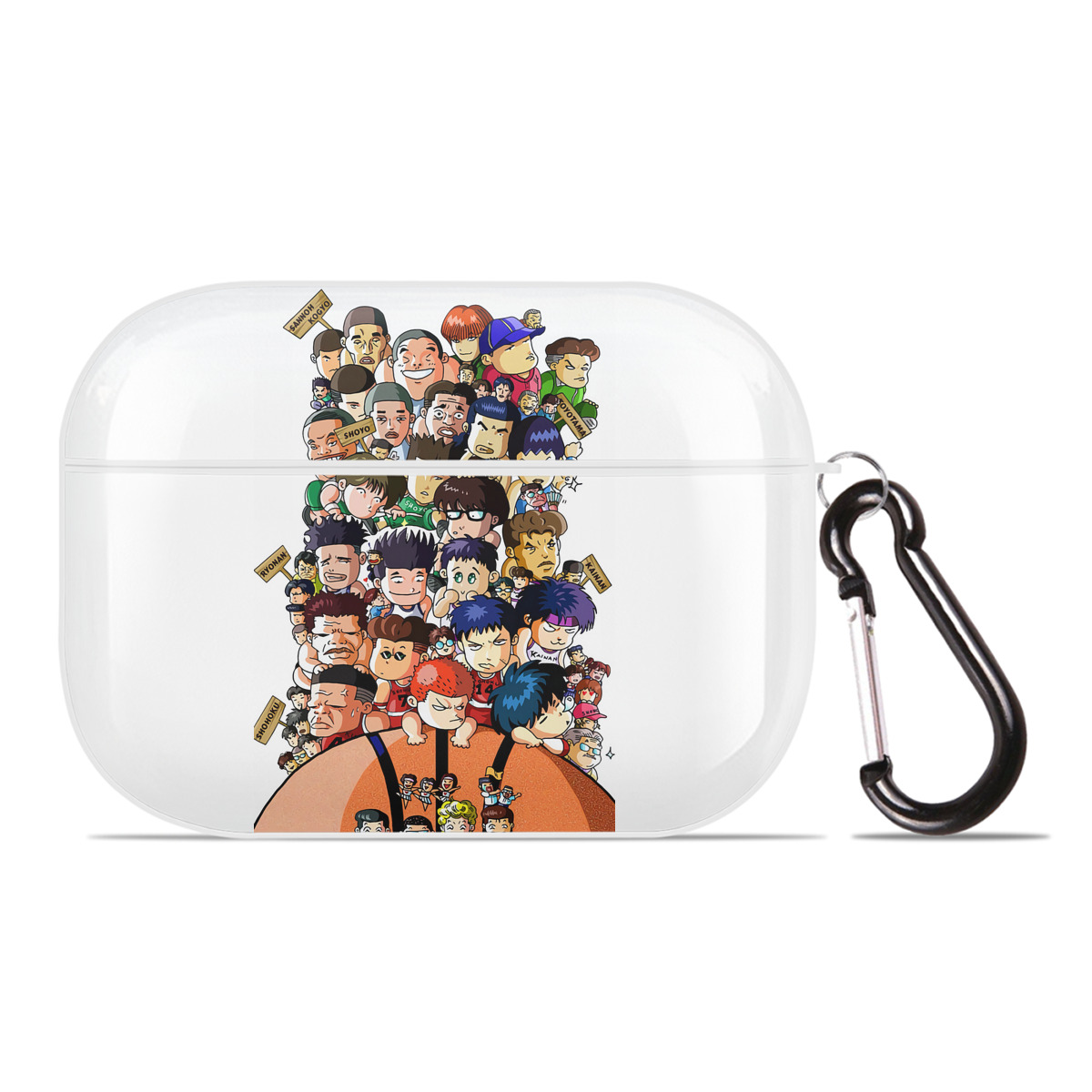 （画像用） SLAM DUNK／スラムダンク 【AirPods Pro用】ハードシェル保護ケース 耐衝撃・防指紋・カラビナ付き商品仕様