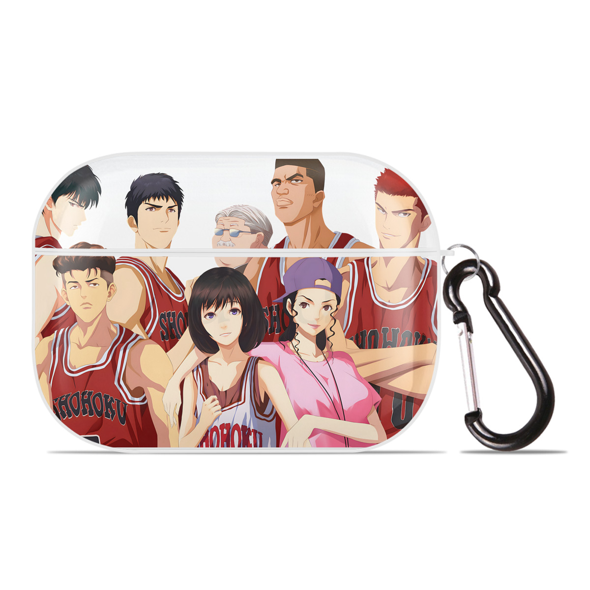 （画像用） SLAM DUNK／スラムダンク 【AirPods Pro用】ハードシェル保護ケース 耐衝撃・防指紋・カラビナ付き商品仕様