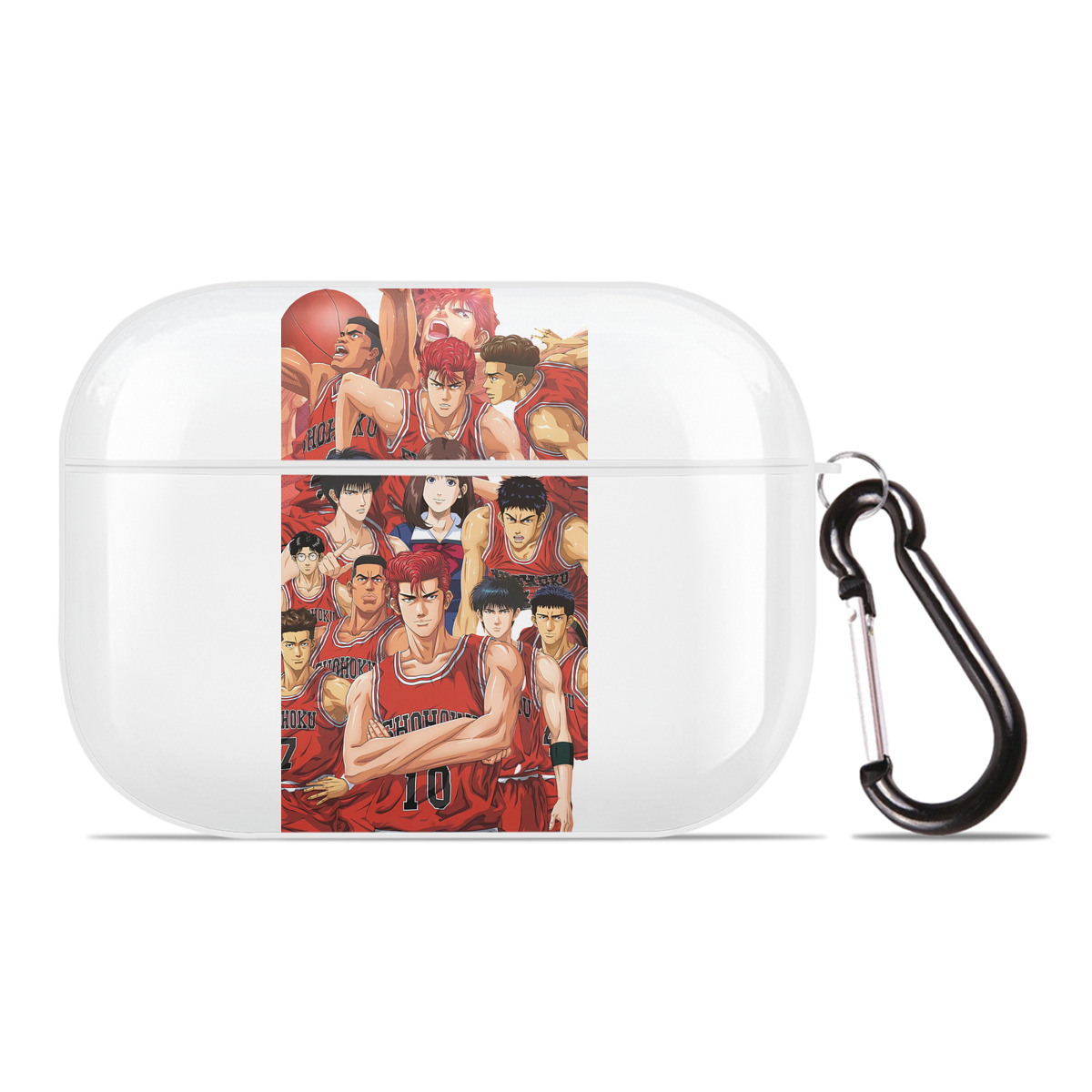 （画像用） SLAM DUNK／スラムダンク 【AirPods Pro用】ハードシェル保護ケース 耐衝撃・防指紋・カラビナ付き商品仕様