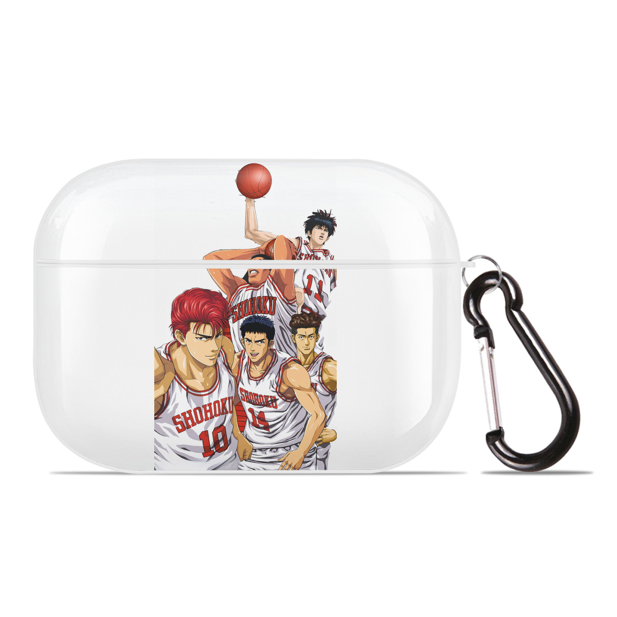 （画像用） SLAM DUNK／スラムダンク 【AirPods Pro用】ハードシェル保護ケース 耐衝撃・防指紋・カラビナ付き商品仕様