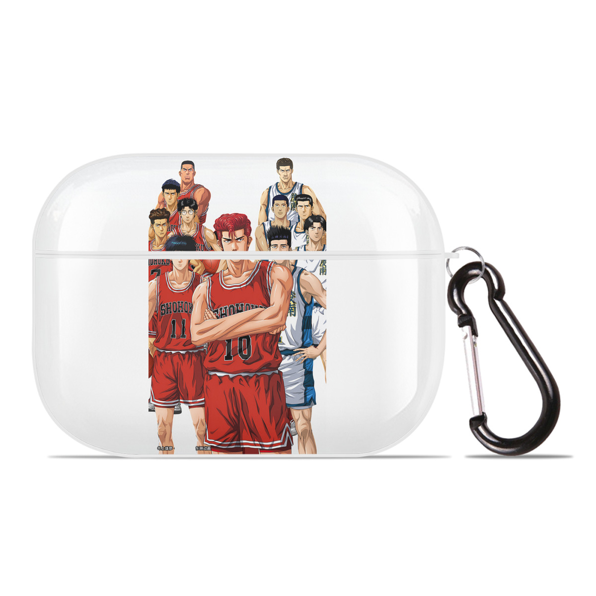 （画像用） SLAM DUNK／スラムダンク 【AirPods Pro用】ハードシェル保護ケース 耐衝撃・防指紋・カラビナ付き商品仕様