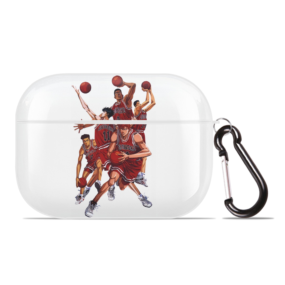 （画像用） SLAM DUNK／スラムダンク 【AirPods Pro用】ハードシェル保護ケース 耐衝撃・防指紋・カラビナ付き商品仕様