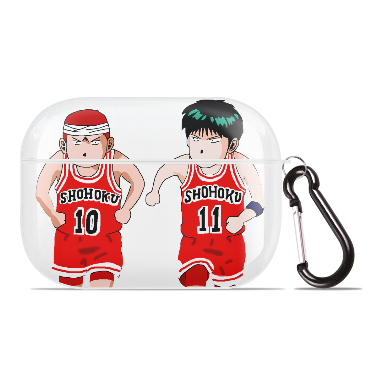 （画像用） SLAM DUNK／スラムダンク 【AirPods Pro用】ハードシェル保護ケース 耐衝撃・防指紋・カラビナ付き商品仕様