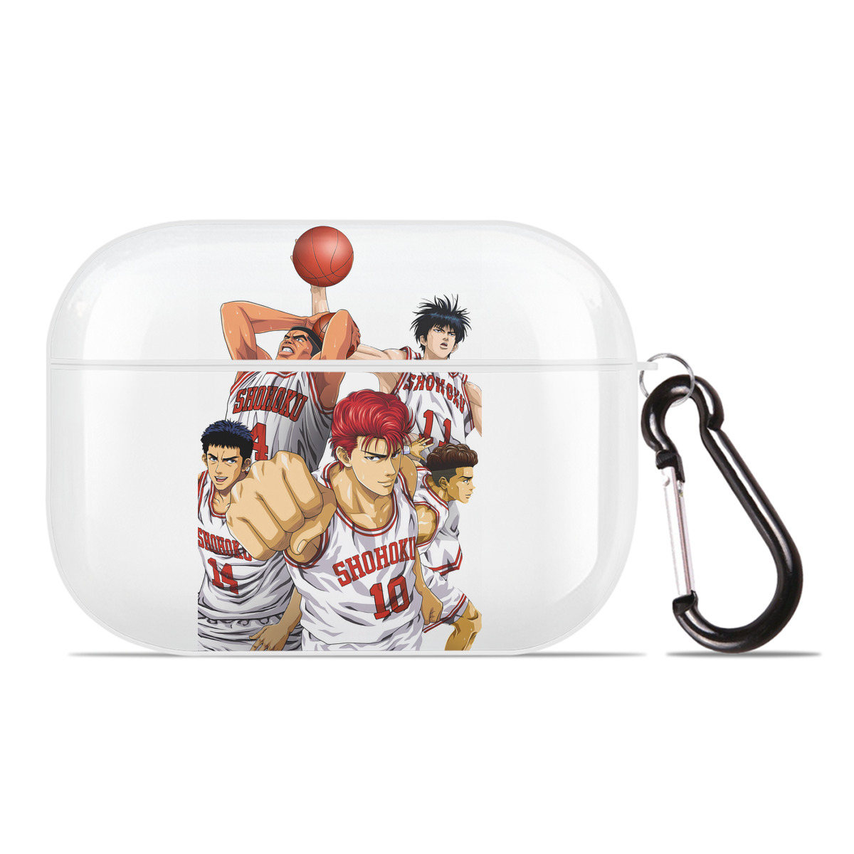 （画像用） SLAM DUNK／スラムダンク 【AirPods Pro用】ハードシェル保護ケース 耐衝撃・防指紋・カラビナ付き商品仕様