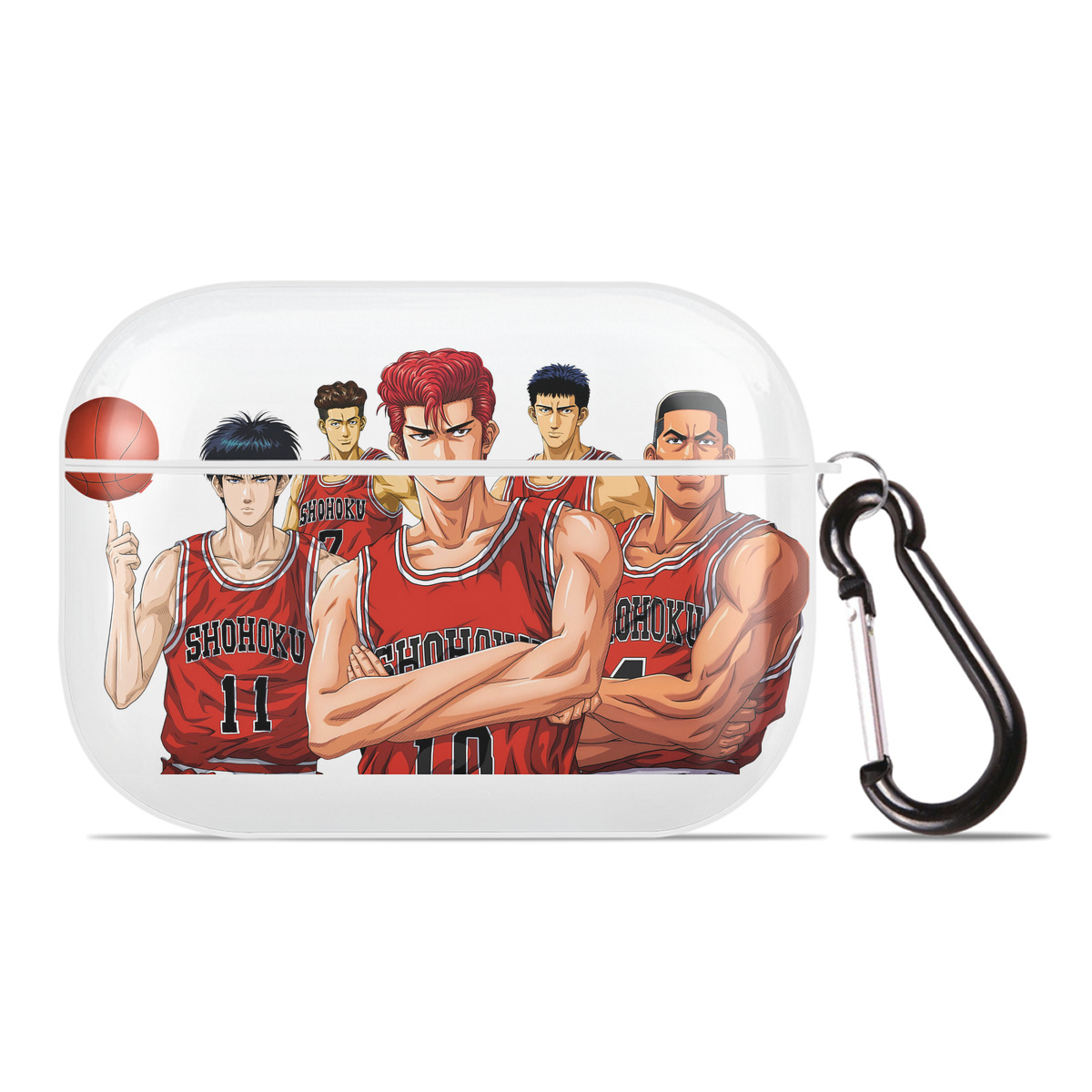 （画像用） SLAM DUNK／スラムダンク 【AirPods Pro用】ハードシェル保護ケース 耐衝撃・防指紋・カラビナ付き商品仕様