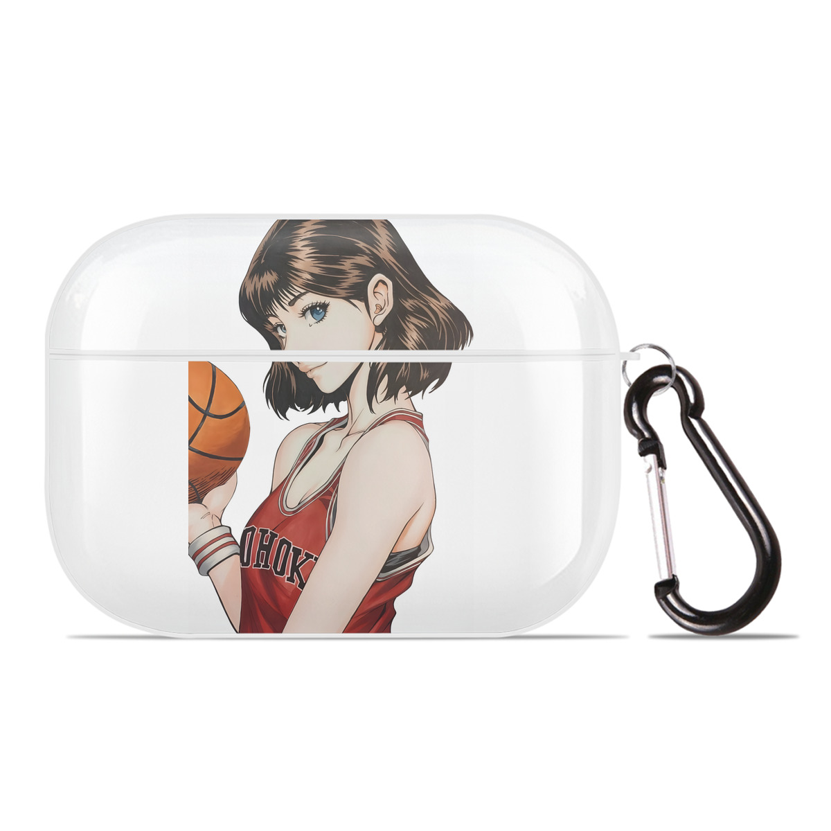 （画像用） SLAM DUNK／スラムダンク 【AirPods Pro用】ハードシェル保護ケース 耐衝撃・防指紋・カラビナ付き商品仕様