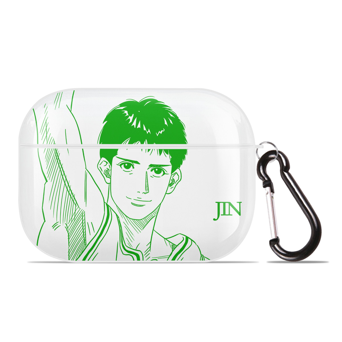 （画像用） SLAM DUNK／スラムダンク 【AirPods Pro用】ハードシェル保護ケース 耐衝撃・防指紋・カラビナ付き商品仕様