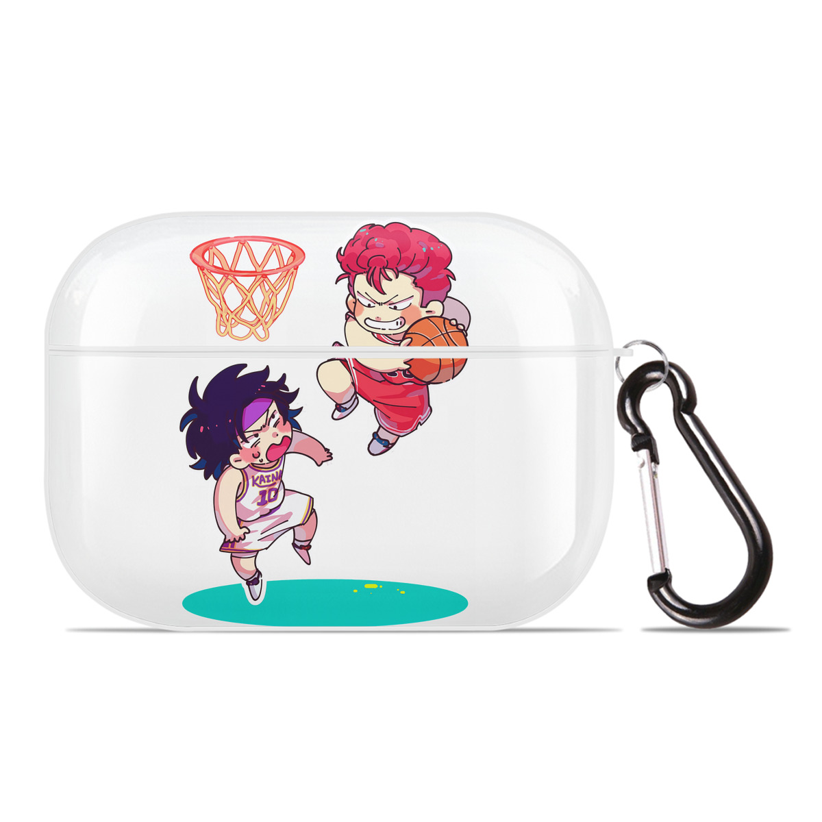 （画像用） SLAM DUNK／スラムダンク 【AirPods Pro用】ハードシェル保護ケース 耐衝撃・防指紋・カラビナ付き商品仕様