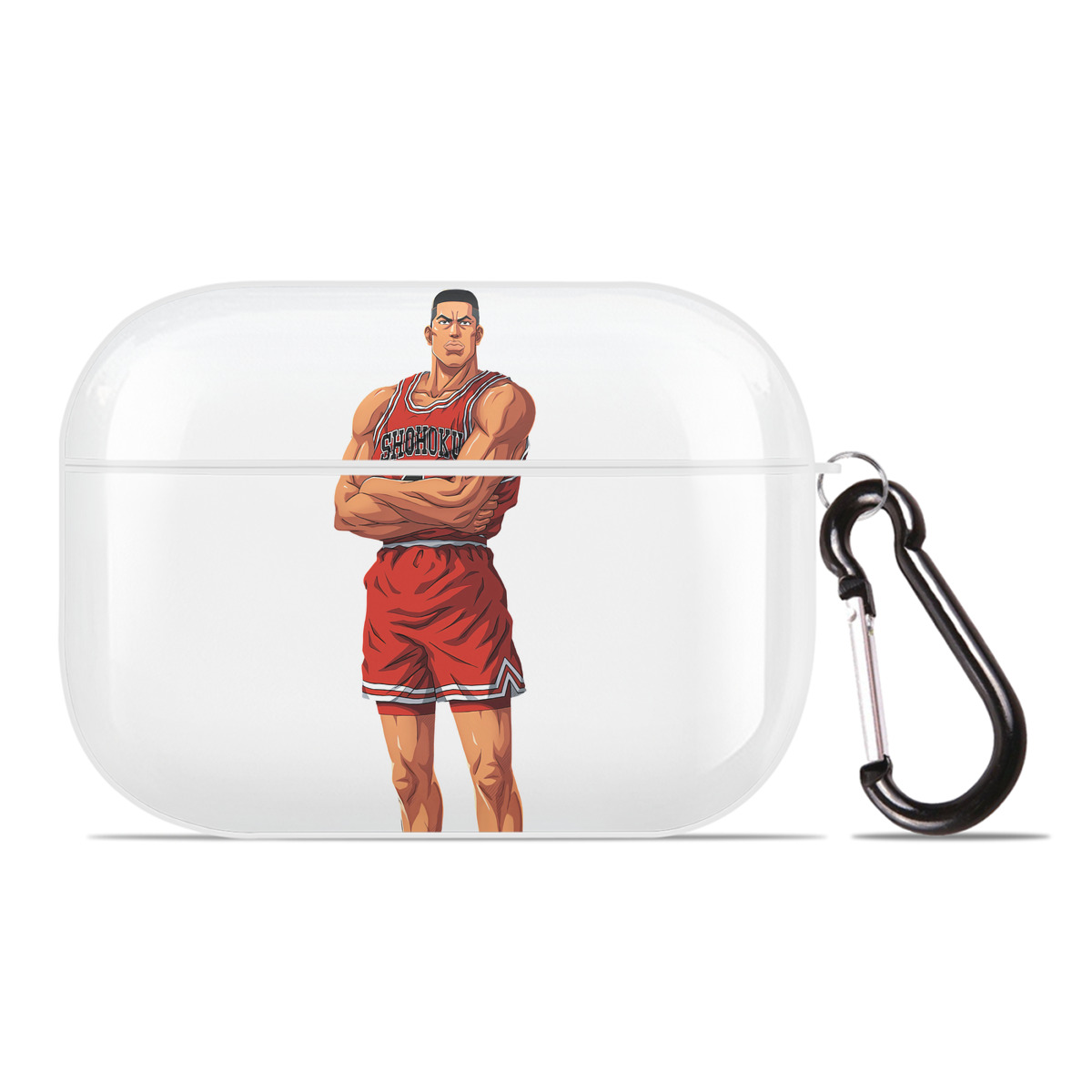 （画像用） SLAM DUNK／スラムダンク 【AirPods Pro用】ハードシェル保護ケース 耐衝撃・防指紋・カラビナ付き商品仕様