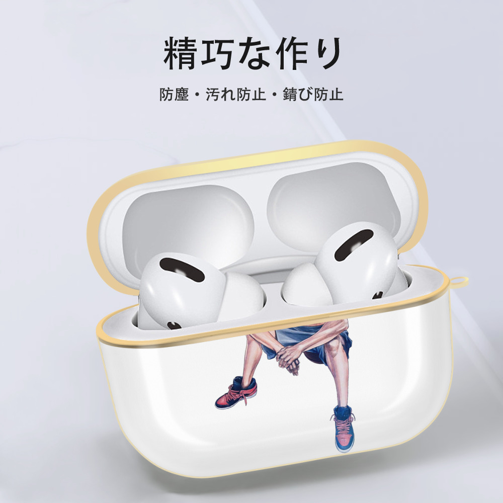 SLAM DUNK／スラムダンク 【AirPods Pro用】ハードシェル保護ケース｜耐衝撃・防指紋・カラビナ付き商品仕様