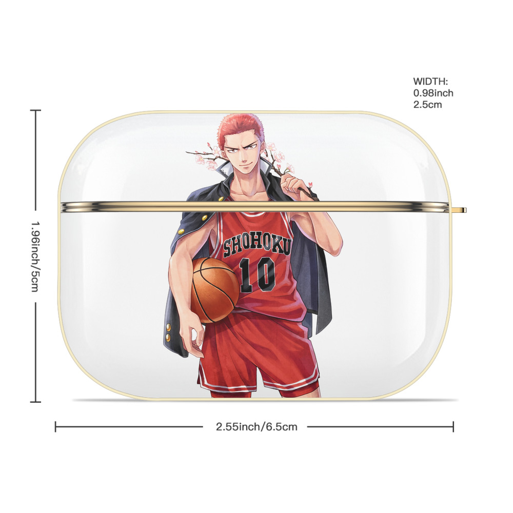 SLAM DUNK／スラムダンク 【AirPods Pro用】ハードシェル保護ケース｜耐衝撃・防指紋・カラビナ付き商品仕様