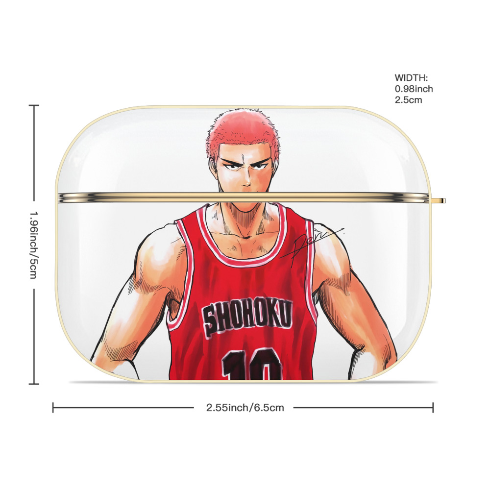 SLAM DUNK／スラムダンク 【AirPods Pro用】ハードシェル保護ケース｜耐衝撃・防指紋・カラビナ付き商品仕様