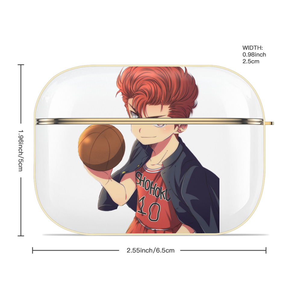 SLAM DUNK／スラムダンク 【AirPods Pro用】ハードシェル保護ケース｜耐衝撃・防指紋・カラビナ付き商品仕様
