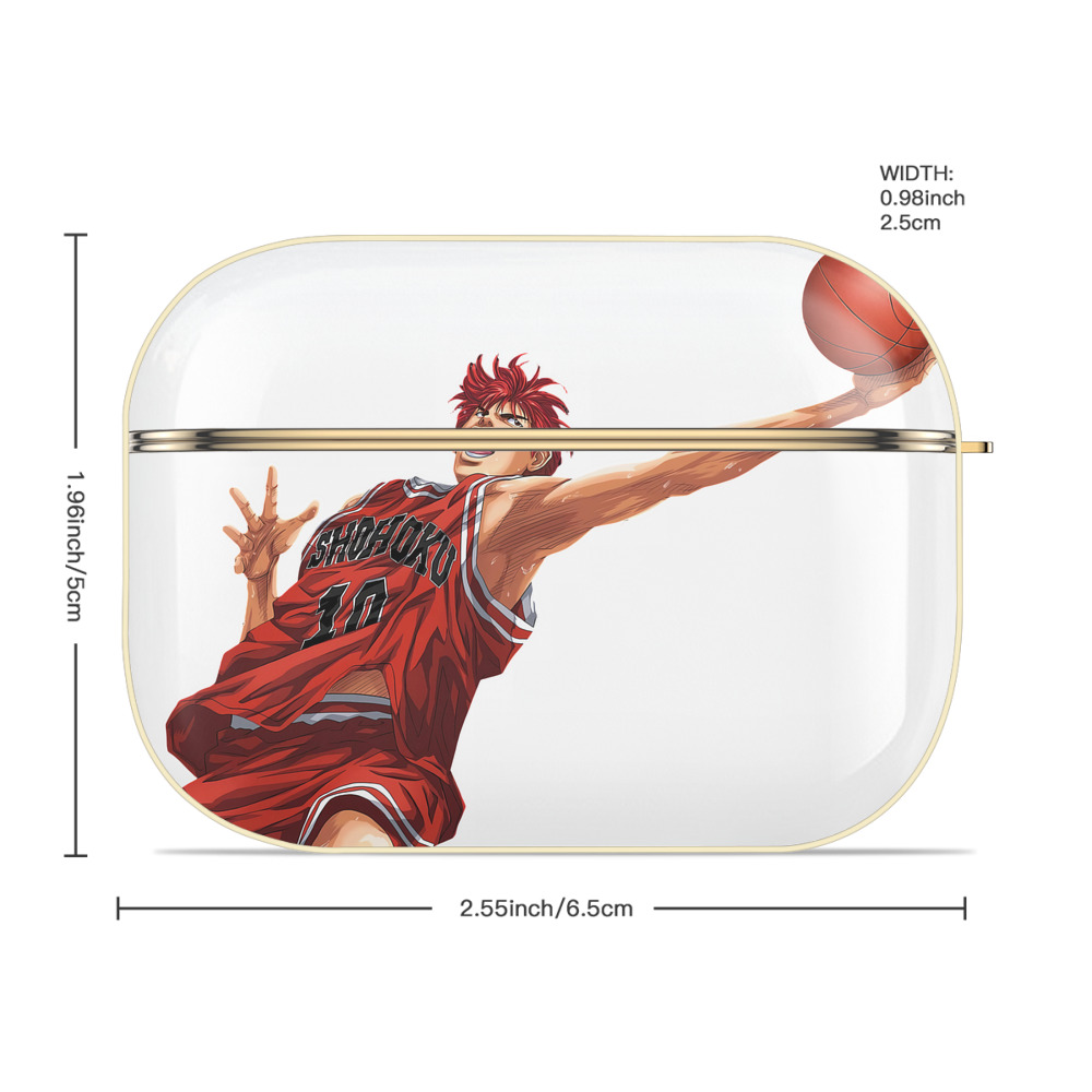 SLAM DUNK／スラムダンク 【AirPods Pro用】ハードシェル保護ケース｜耐衝撃・防指紋・カラビナ付き商品仕様