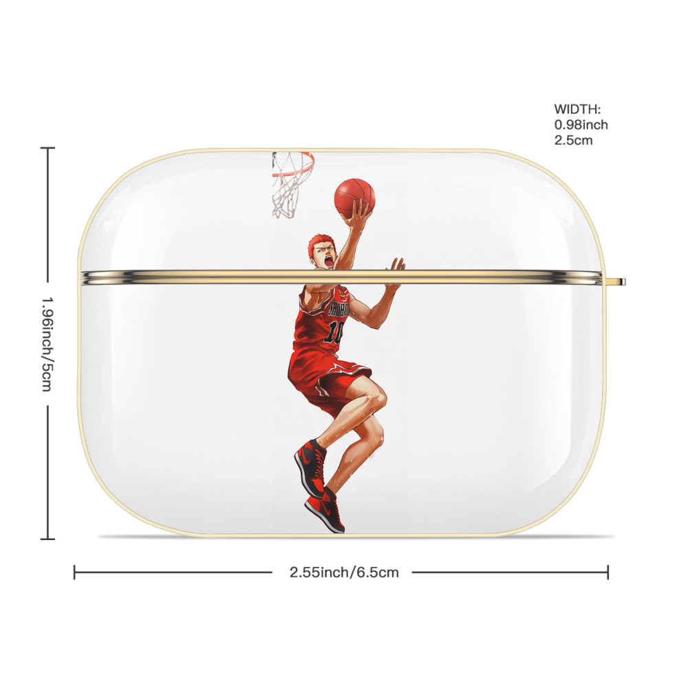 SLAM DUNK／スラムダンク 【AirPods Pro用】ハードシェル保護ケース｜耐衝撃・防指紋・カラビナ付き商品仕様