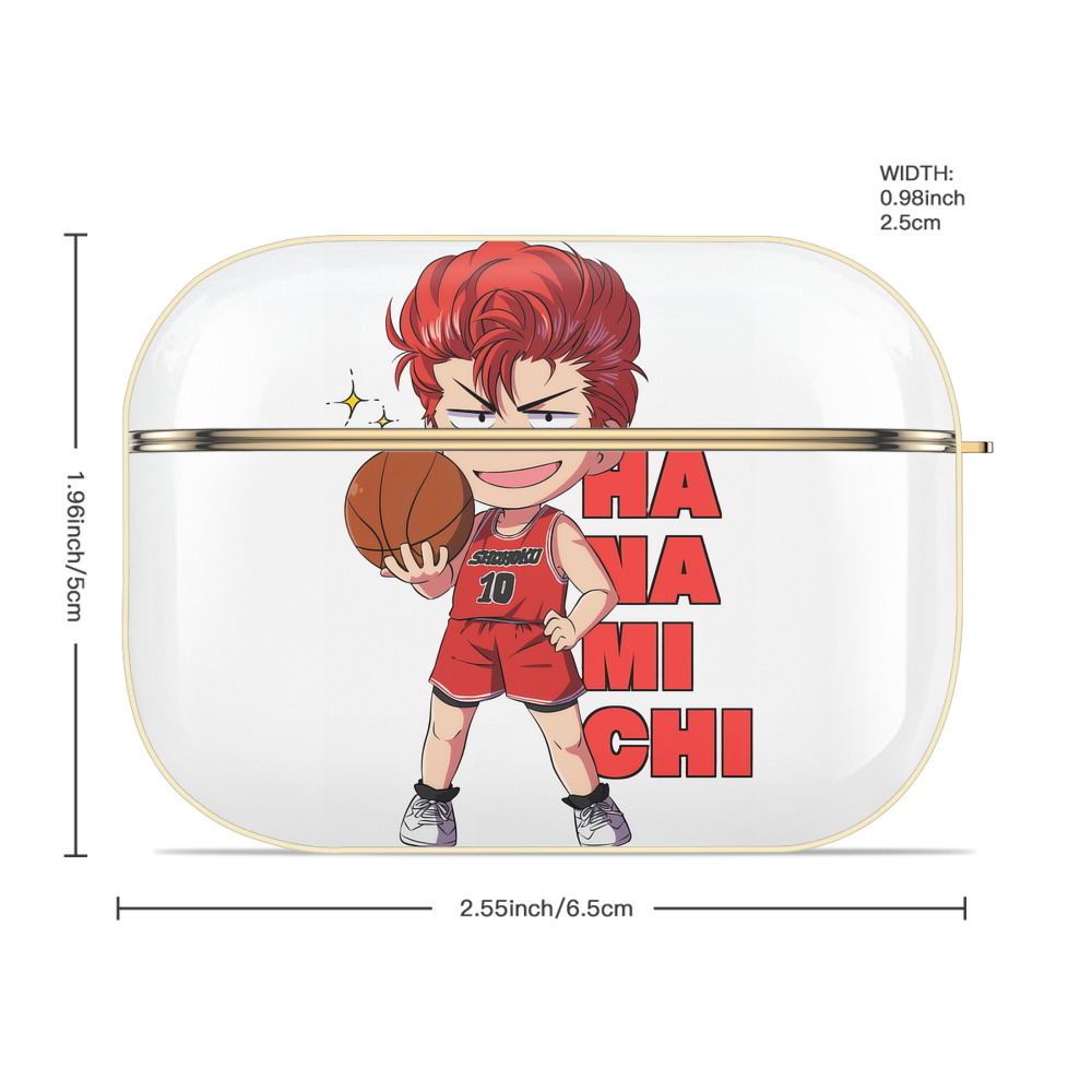 SLAM DUNK／スラムダンク 【AirPods Pro用】ハードシェル保護ケース｜耐衝撃・防指紋・カラビナ付き商品仕様