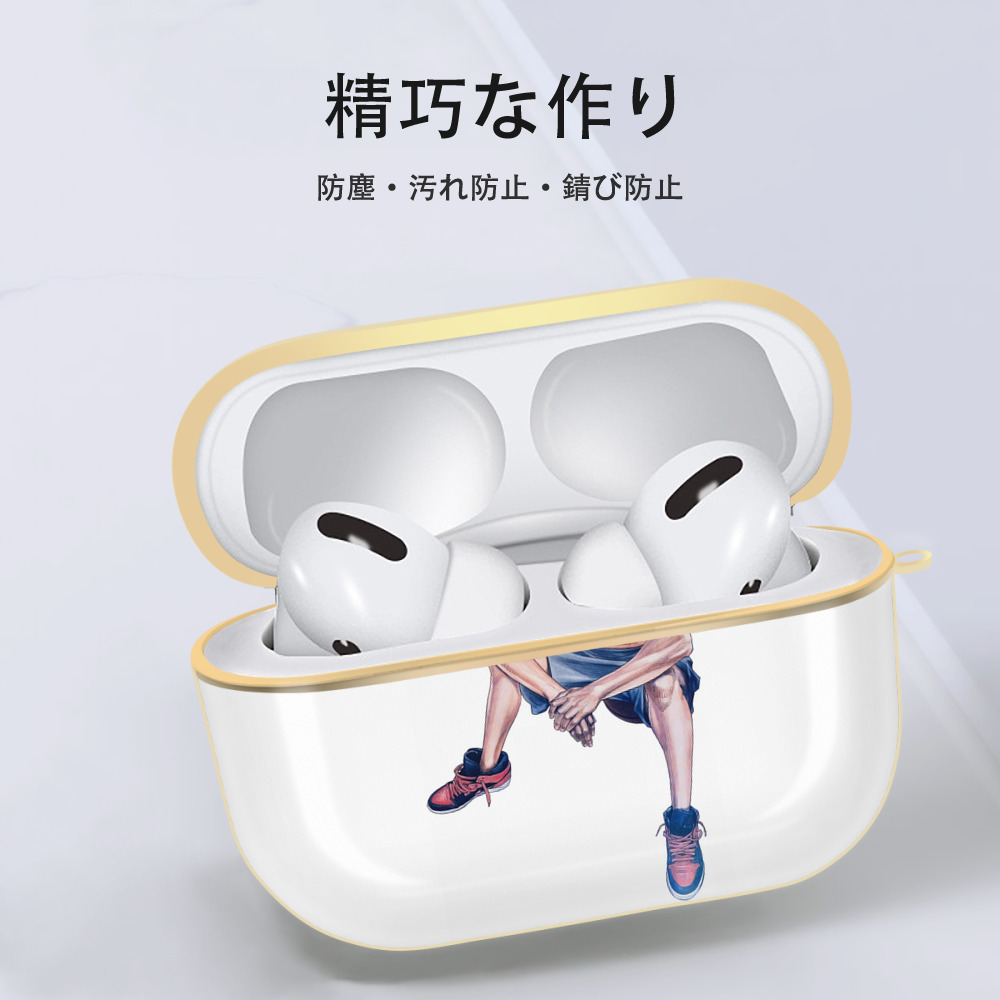 SLAM DUNK／スラムダンク 【AirPods Pro用】ハードシェル保護ケース｜耐衝撃・防指紋・カラビナ付き商品仕様