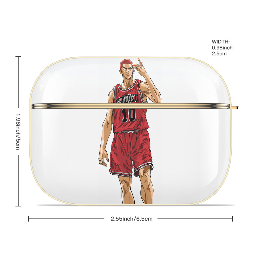 SLAM DUNK／スラムダンク 【AirPods Pro用】ハードシェル保護ケース｜耐衝撃・防指紋・カラビナ付き商品仕様