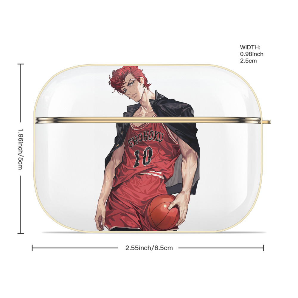 SLAM DUNK／スラムダンク 【AirPods Pro用】ハードシェル保護ケース｜耐衝撃・防指紋・カラビナ付き商品仕様