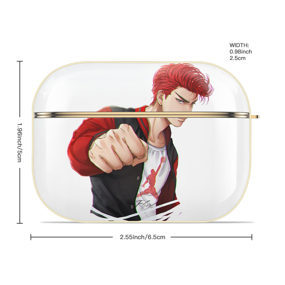 SLAM DUNK／スラムダンク 【AirPods Pro用】ハードシェル保護ケース｜耐衝撃・防指紋・カラビナ付き商品仕様