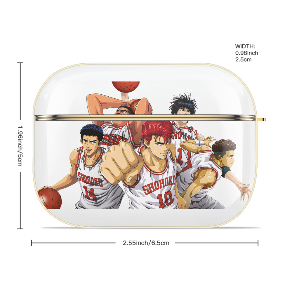 SLAM DUNK／スラムダンク 【AirPods Pro用】ハードシェル保護ケース｜耐衝撃・防指紋・カラビナ付き商品仕様