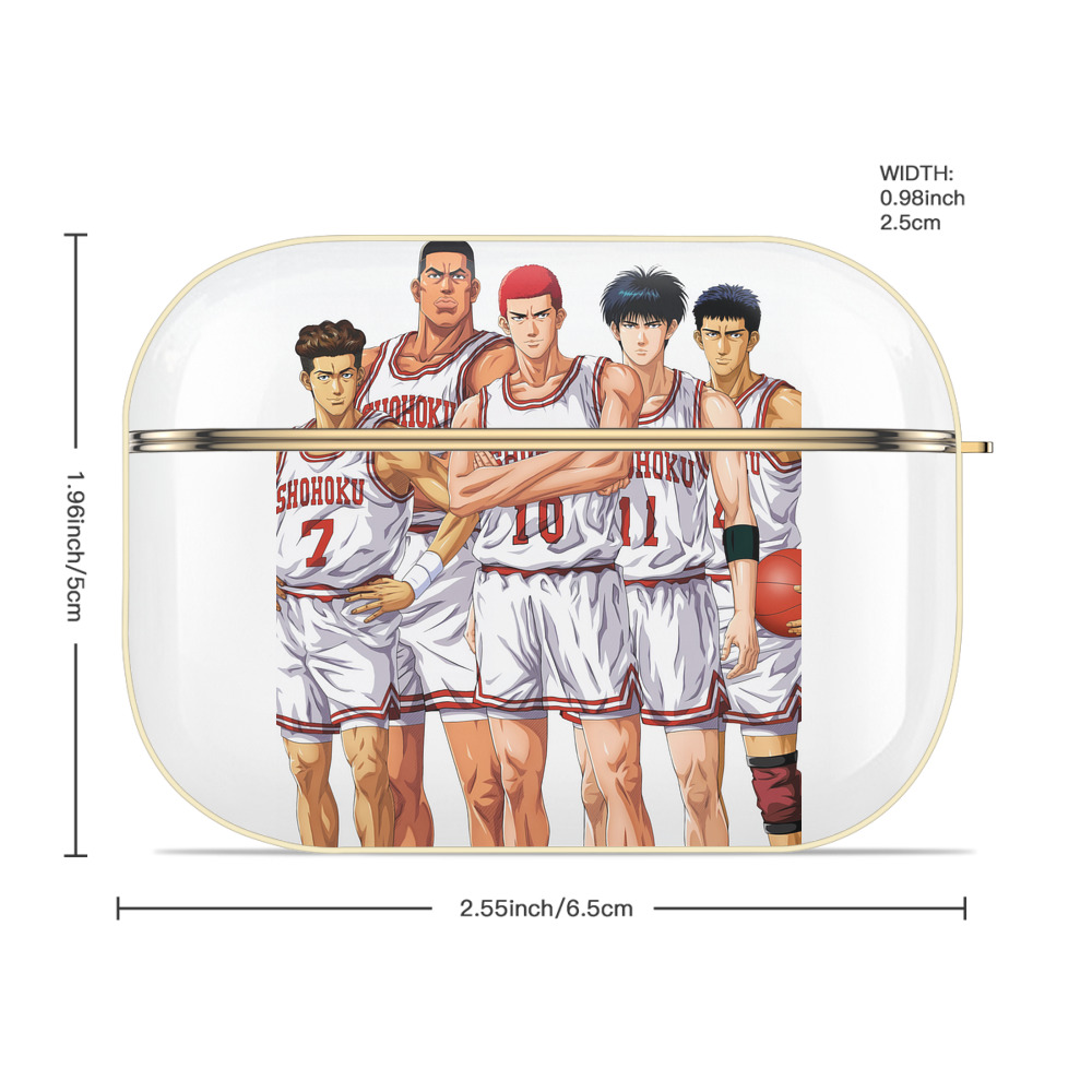 SLAM DUNK／スラムダンク 【AirPods Pro用】ハードシェル保護ケース｜耐衝撃・防指紋・カラビナ付き商品仕様