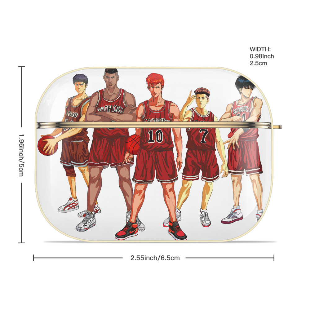 SLAM DUNK／スラムダンク 【AirPods Pro用】ハードシェル保護ケース｜耐衝撃・防指紋・カラビナ付き商品仕様