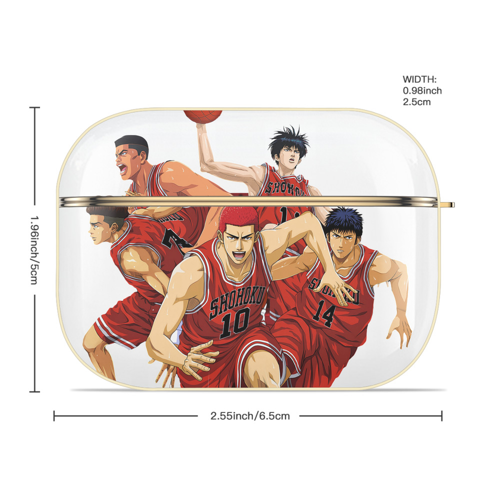 SLAM DUNK／スラムダンク 【AirPods Pro用】ハードシェル保護ケース｜耐衝撃・防指紋・カラビナ付き商品仕様