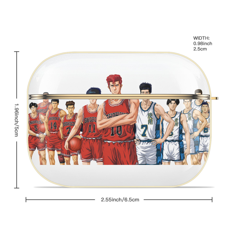SLAM DUNK／スラムダンク 【AirPods Pro用】ハードシェル保護ケース｜耐衝撃・防指紋・カラビナ付き商品仕様