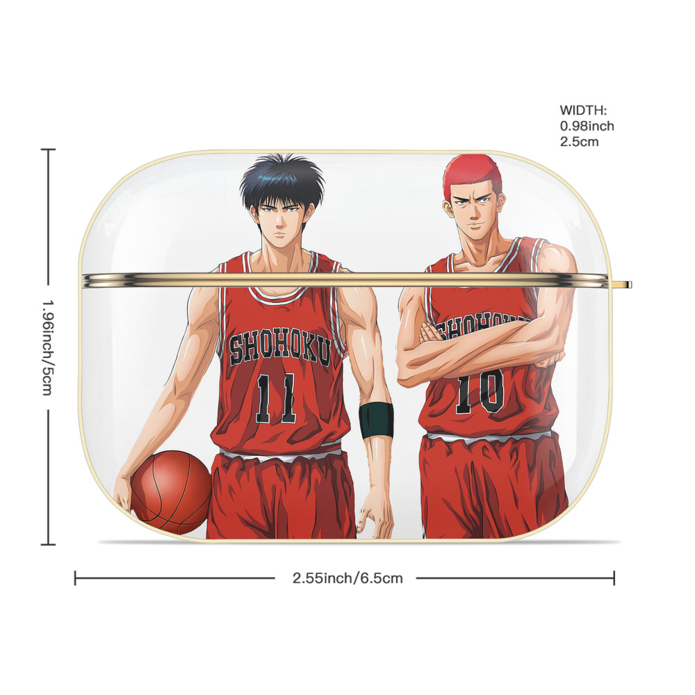 SLAM DUNK／スラムダンク 【AirPods Pro用】ハードシェル保護ケース｜耐衝撃・防指紋・カラビナ付き商品仕様
