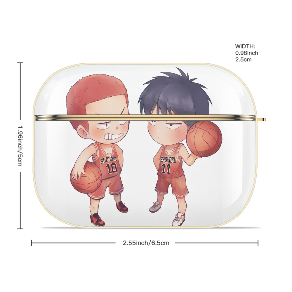 SLAM DUNK／スラムダンク 【AirPods Pro用】ハードシェル保護ケース｜耐衝撃・防指紋・カラビナ付き商品仕様
