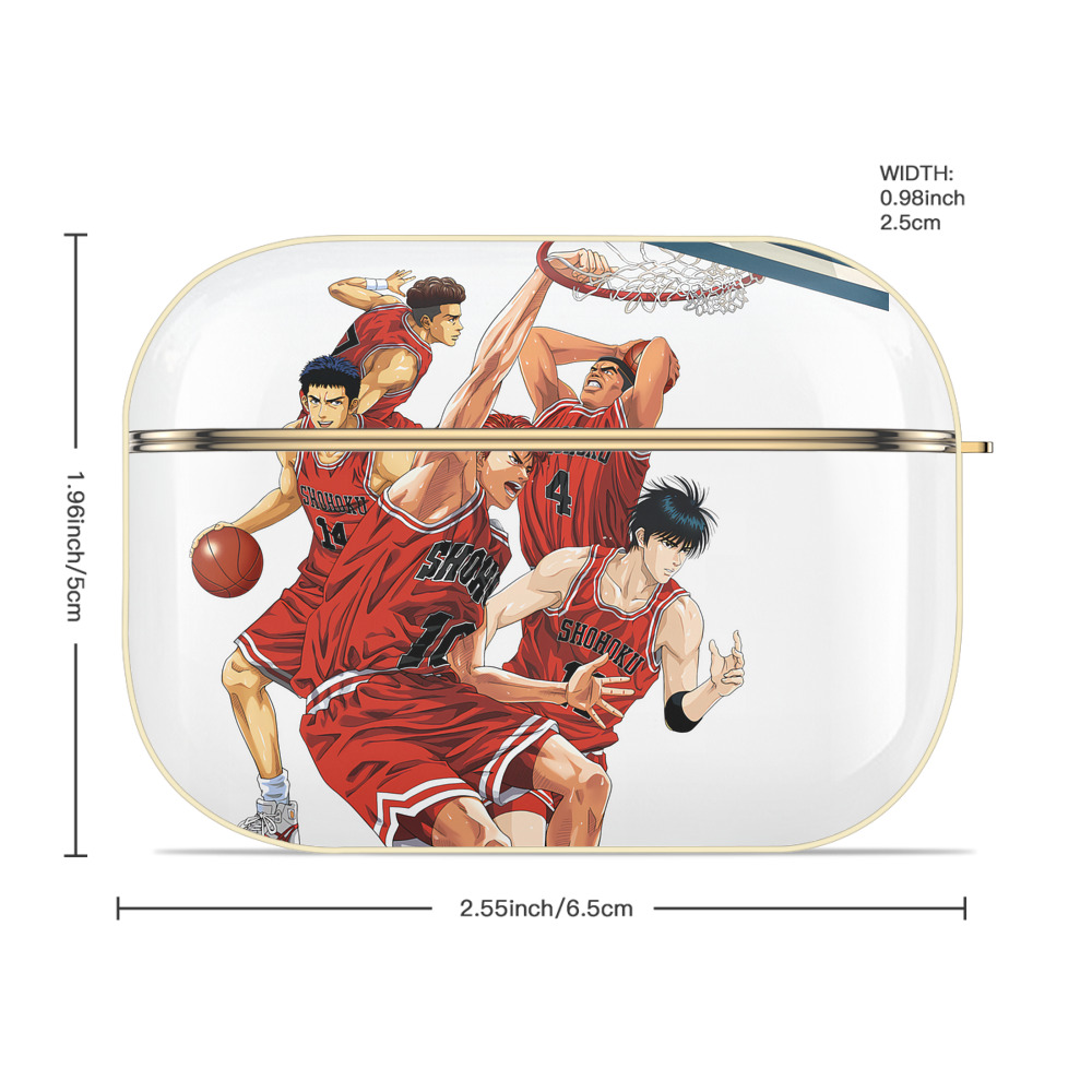 SLAM DUNK／スラムダンク 【AirPods Pro用】ハードシェル保護ケース｜耐衝撃・防指紋・カラビナ付き商品仕様