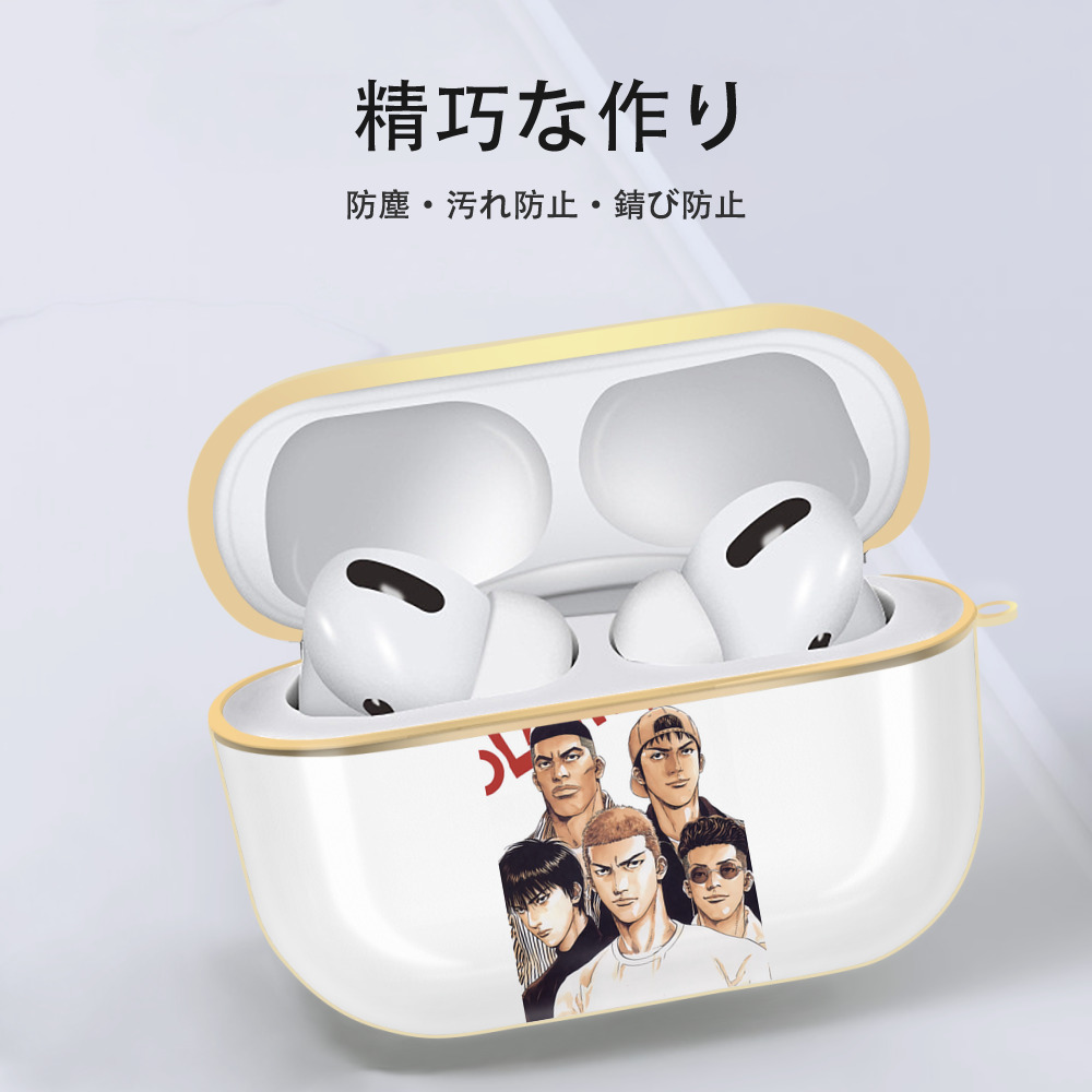 SLAM DUNK／スラムダンク 【AirPods Pro用】ハードシェル保護ケース｜耐衝撃・防指紋・カラビナ付き商品仕様