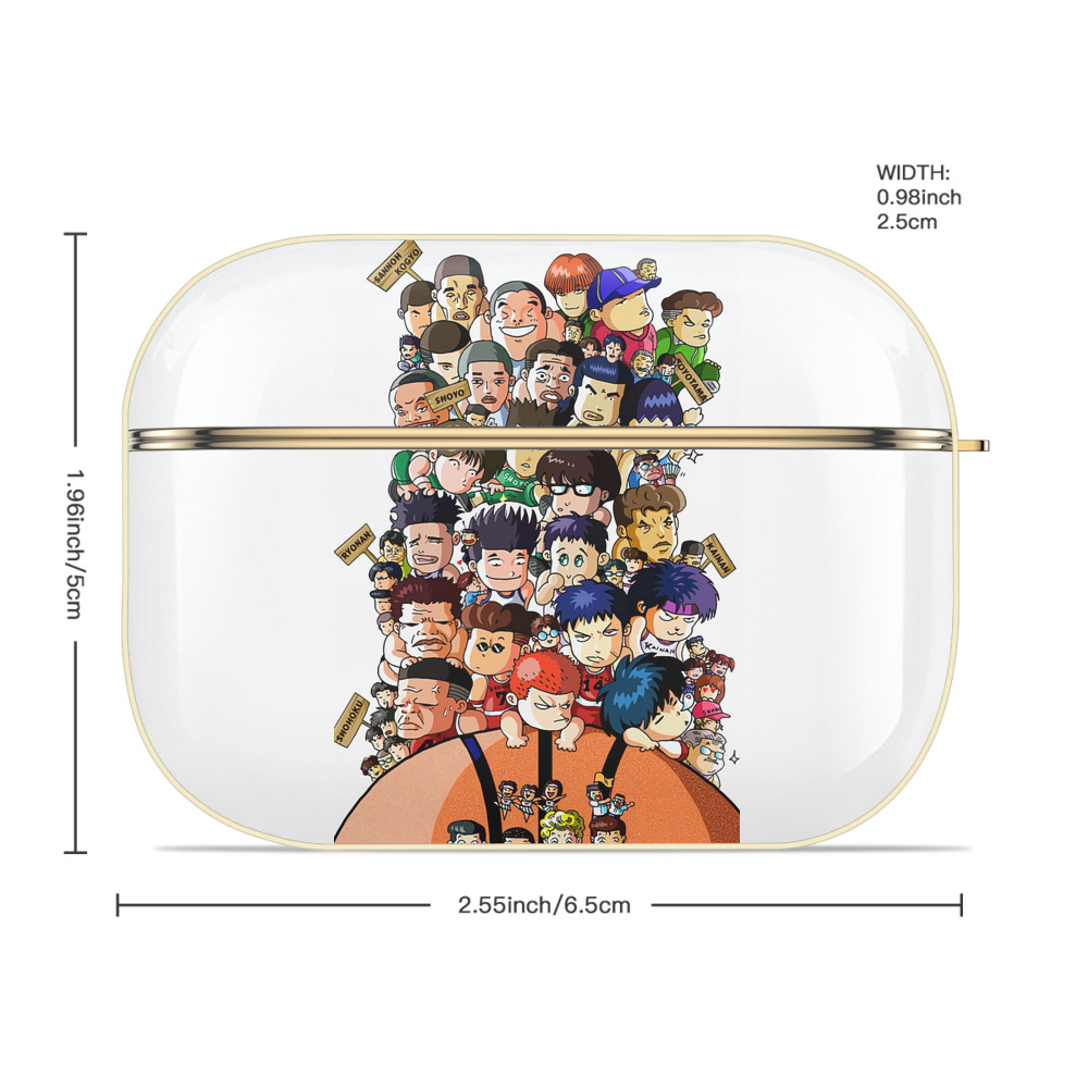 SLAM DUNK／スラムダンク 【AirPods Pro用】ハードシェル保護ケース｜耐衝撃・防指紋・カラビナ付き商品仕様