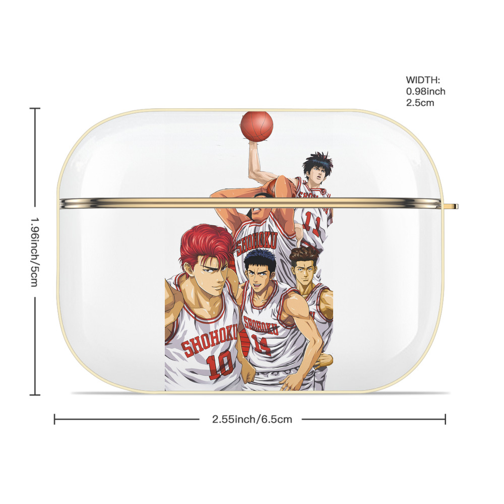 SLAM DUNK／スラムダンク 【AirPods Pro用】ハードシェル保護ケース｜耐衝撃・防指紋・カラビナ付き商品仕様