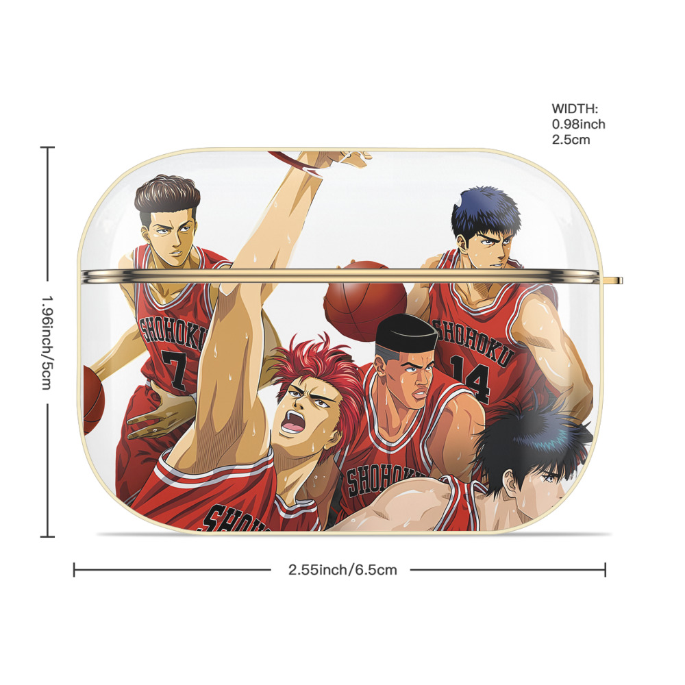 SLAM DUNK／スラムダンク 【AirPods Pro用】ハードシェル保護ケース｜耐衝撃・防指紋・カラビナ付き商品仕様